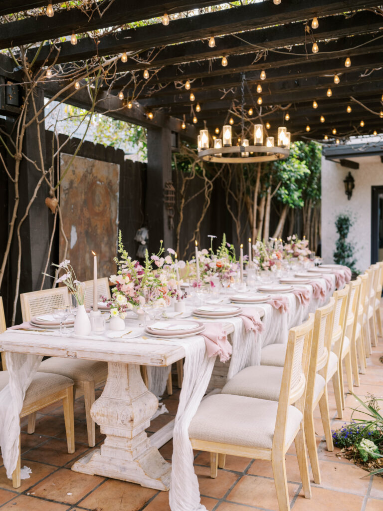San Diego Wedding Planner, Bryce Gaston Events planned and designed this whimsical, pink and purple wedding in La Jolla at Villa Francesca. She plans luxury weddings throughout Southern California.