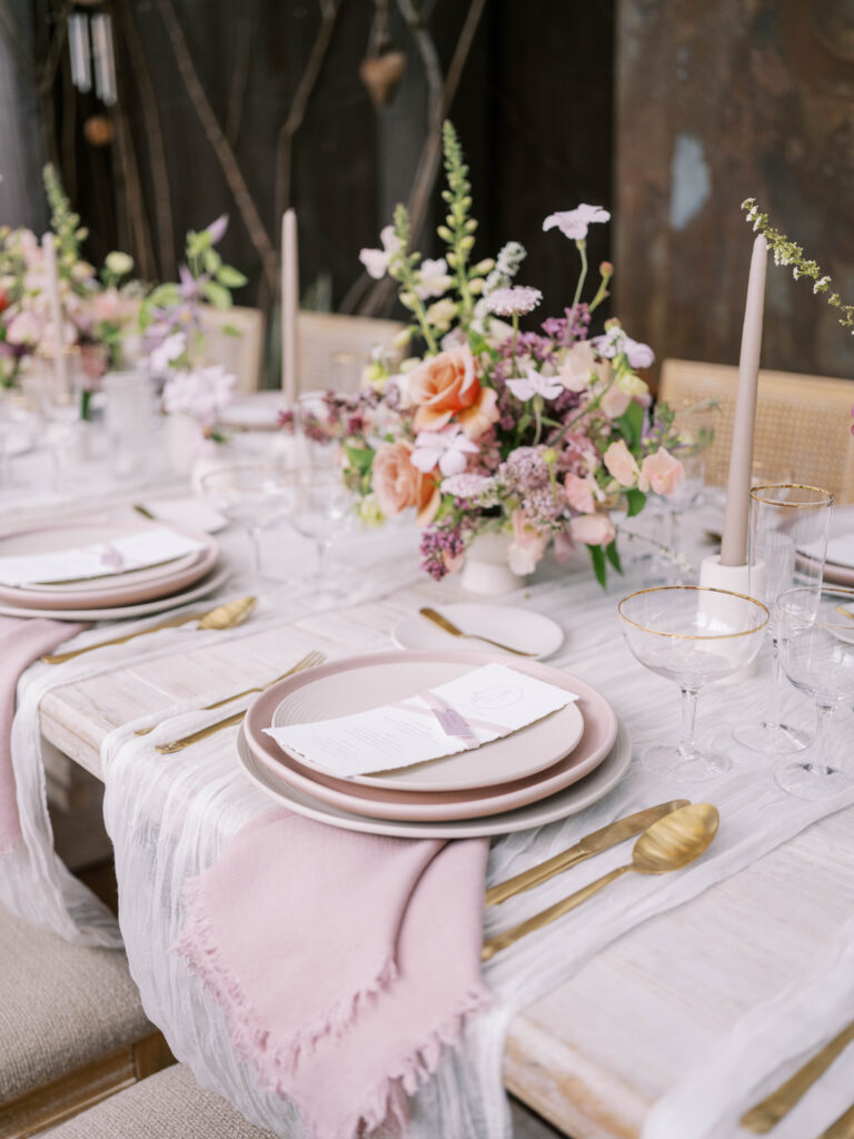 San Diego Wedding Planner, Bryce Gaston Events planned and designed this whimsical, pink and purple wedding in La Jolla at Villa Francesca. She plans luxury weddings throughout Southern California.