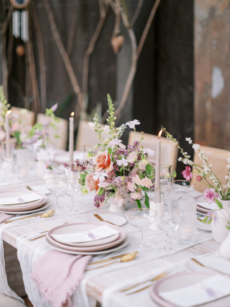 San Diego Wedding Planner, Bryce Gaston Events planned and designed this whimsical, pink and purple wedding in La Jolla at Villa Francesca. She plans luxury weddings throughout Southern California.