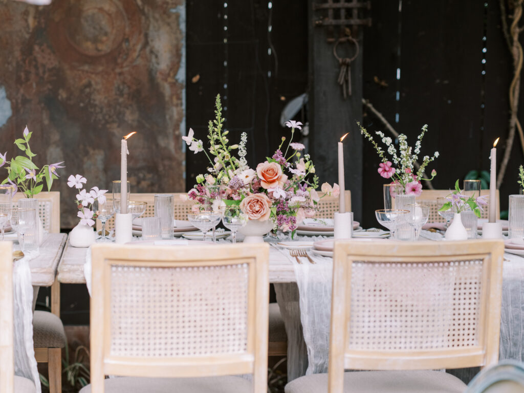 San Diego Wedding Planner, Bryce Gaston Events planned and designed this whimsical, pink and purple wedding in La Jolla at Villa Francesca. She plans luxury weddings throughout Southern California.