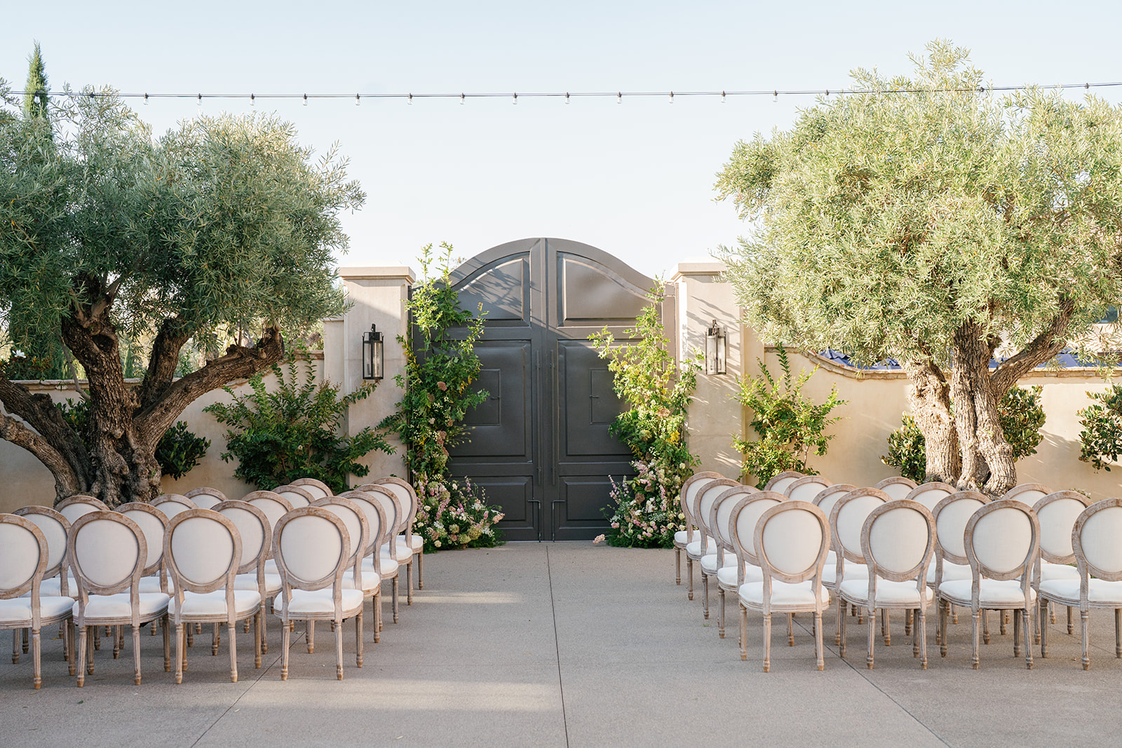 Bryce Gaston Events, wedding planner and designer curated a luxury european inspired design with sustainable practices in Fallbrook near San Diego, California.
